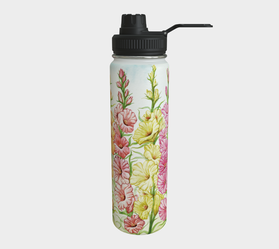 Gladiolus Birth Flower Water Bottle – Canadian Edition