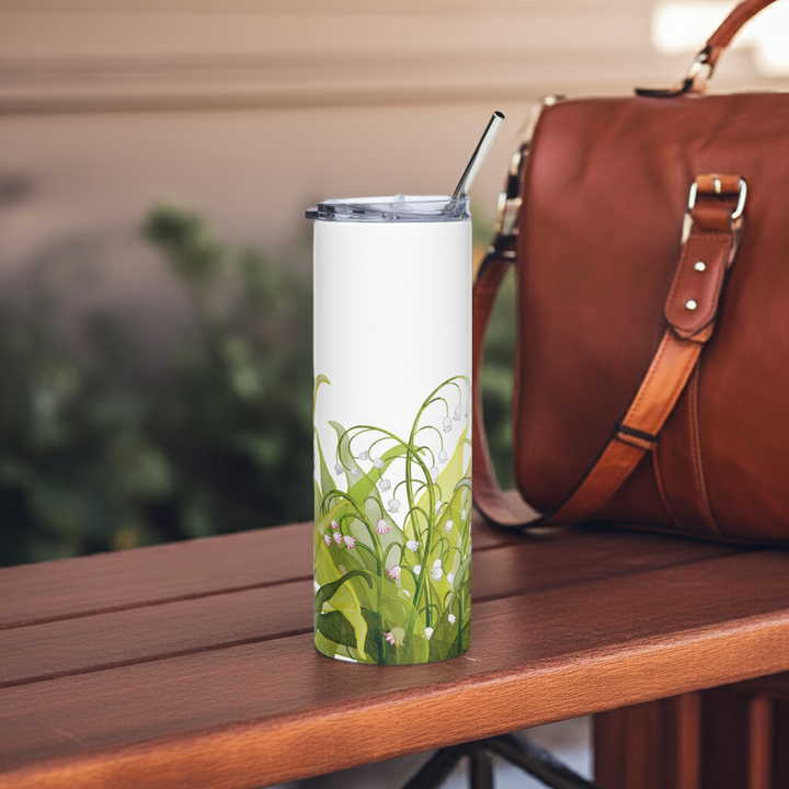 Lily of the Valley Birth Flower Tumbler Elegant