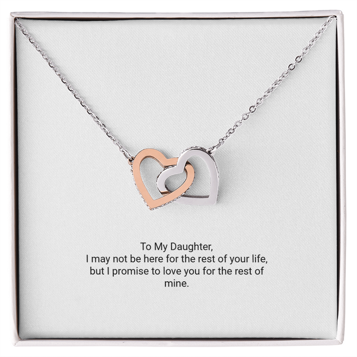 Interlocking Hearts Necklace - Dad's Promise