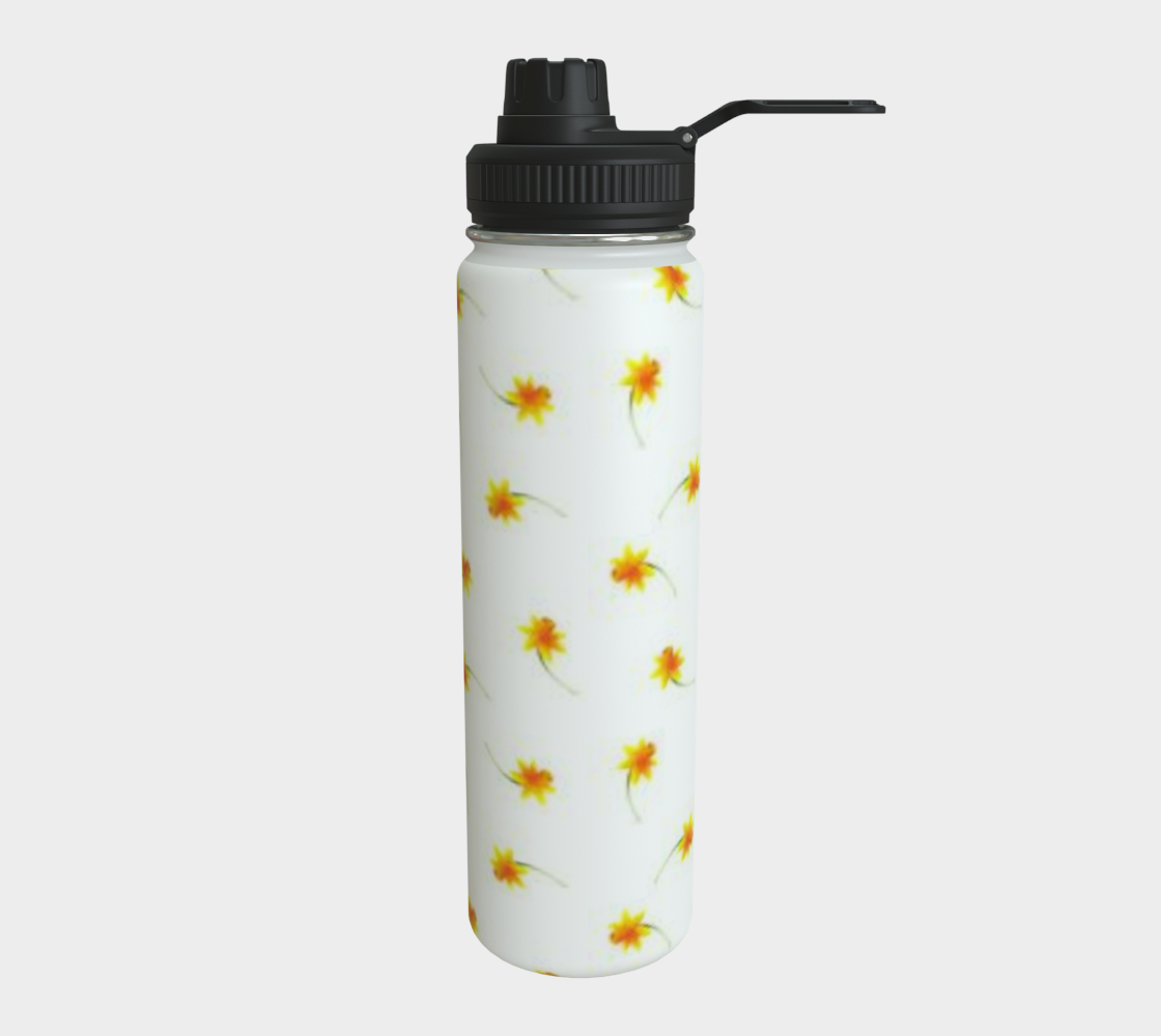 Narcissus Birth Flower Water Bottle - Floral Essence Gifts