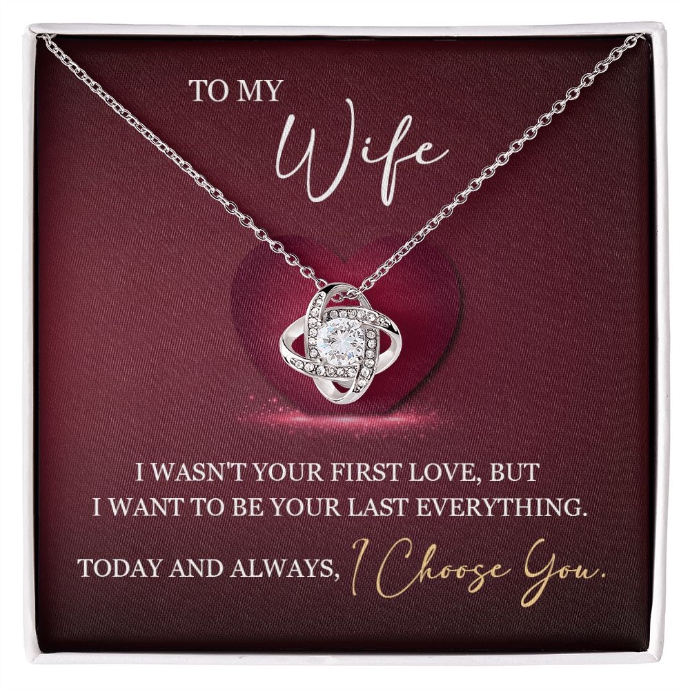 ShineOn Fulfillment jewelry piece titled "To My Wife — My Last Everything," featuring a heartfelt message on a meaningful pendant.