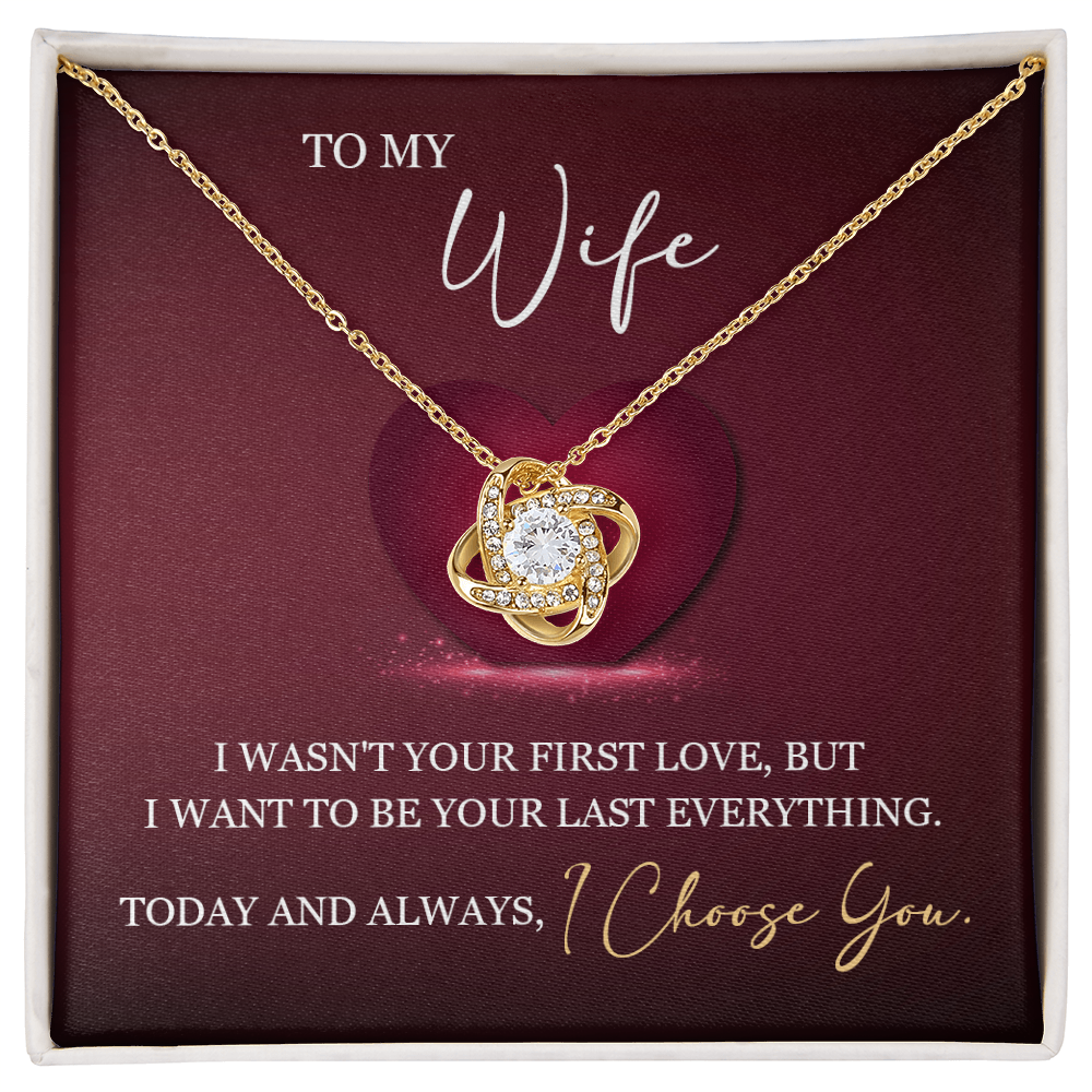 ShineOn Fulfillment jewelry piece titled "To My Wife — My Last Everything," featuring elegant jewelry with heartfelt inscription.
