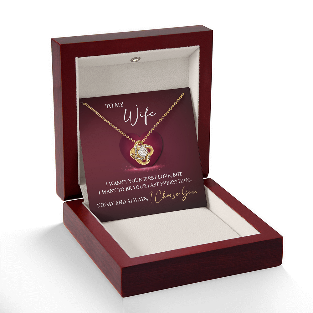 ShineOn Fulfillment jewelry piece titled "To My Wife — My Last Everything" featuring engraved heartfelt message.