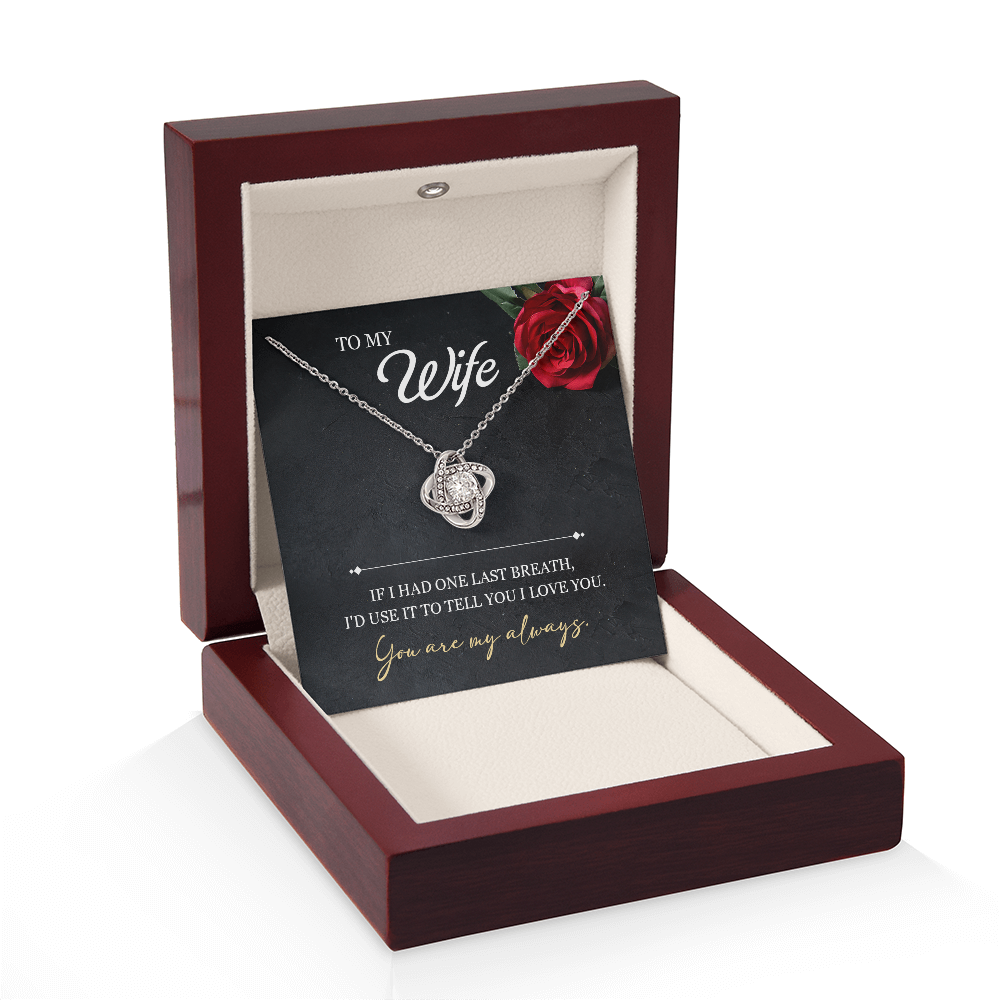 ShineOn Fulfillment jewelry piece with engraved "You Are My Always" message for wife, elegant and heartfelt gift.