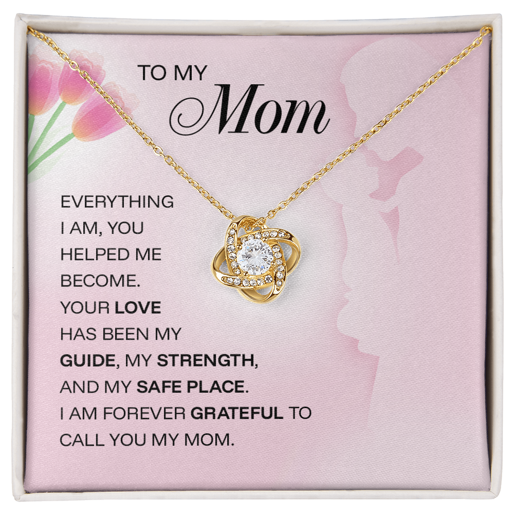ShineOn Fulfillment jewelry piece with engraved message "To My Mom – Everything I Am," ideal for Mother's Day gift.