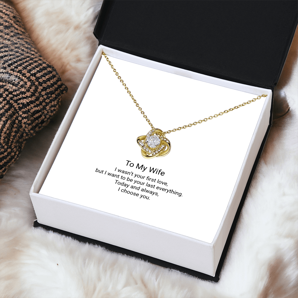 Heart-shaped jewelry piece engraved with "To My Wife — My Last Everything" from ShineOn Fulfillment, showcasing intricate design and craftsmanship.