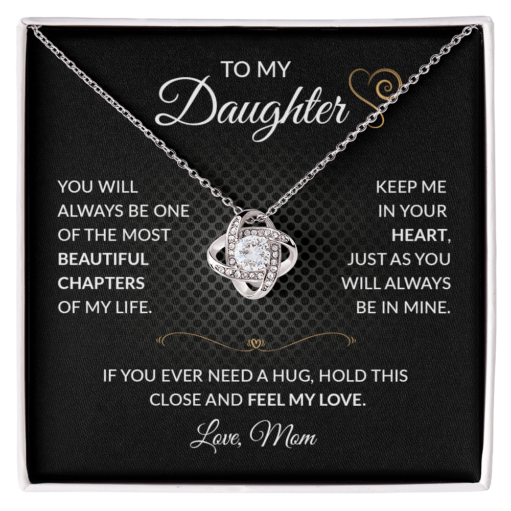 ShineOn Fulfillment jewelry piece titled "To My Daughter — Beautiful Chapter," featuring elegant design and heartfelt inscription.