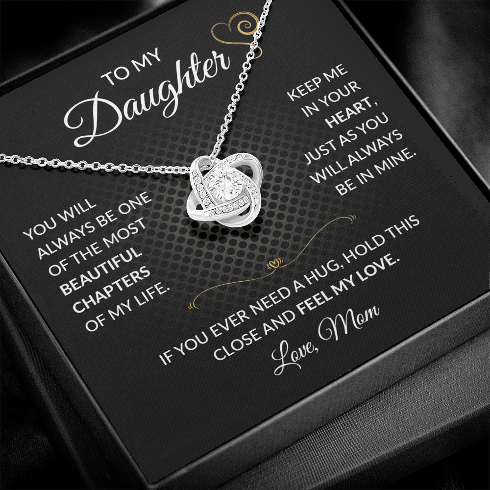 ShineOn Fulfillment jewelry featuring a "To My Daughter — Beautiful Chapter" engraved pendant on a silver chain.