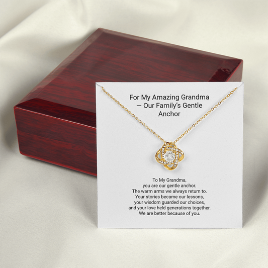 Love Knot Necklace - For My Amazing Grandma