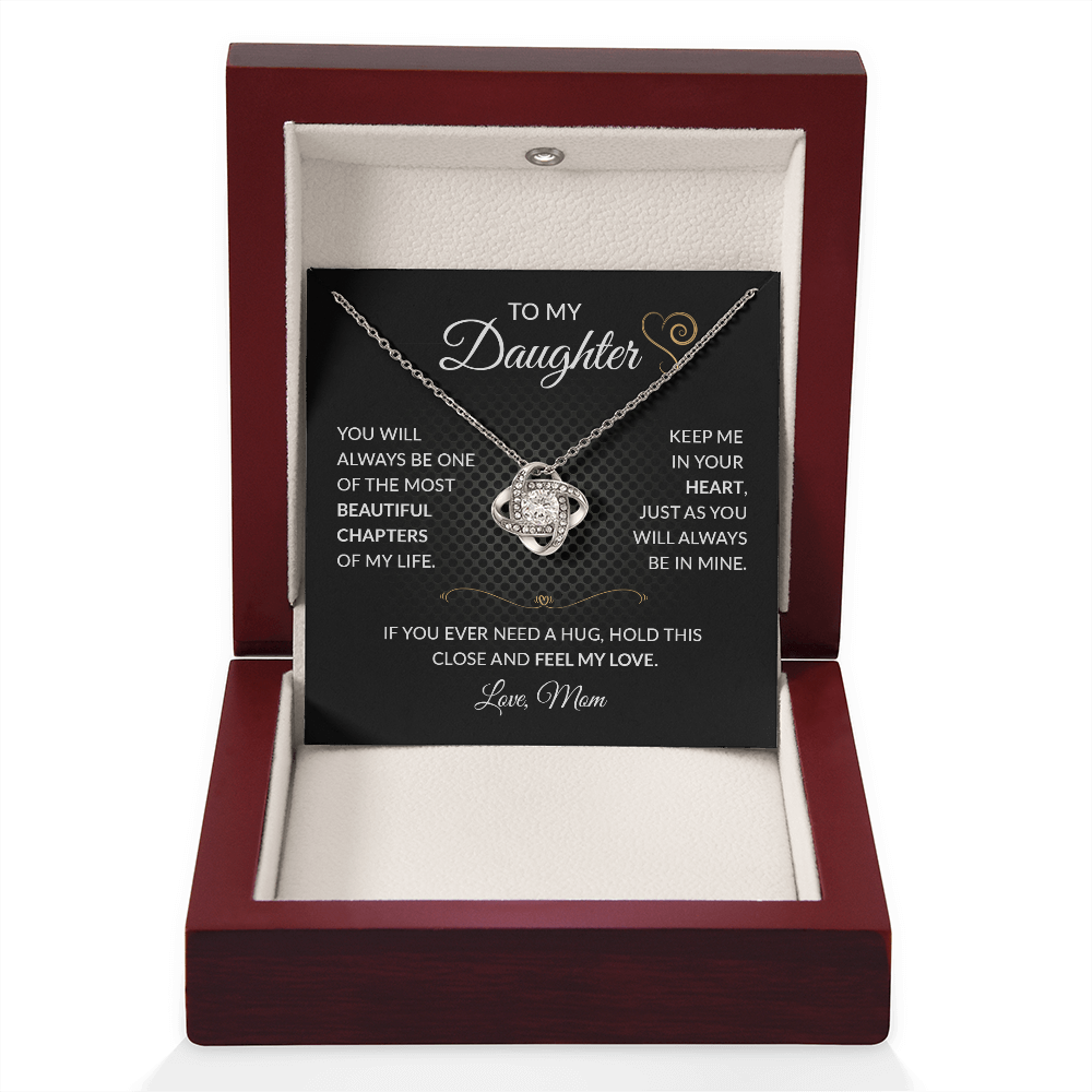 ShineOn Fulfillment jewelry piece titled "To My Daughter — Beautiful Chapter" featuring elegant design and heartfelt inscription.