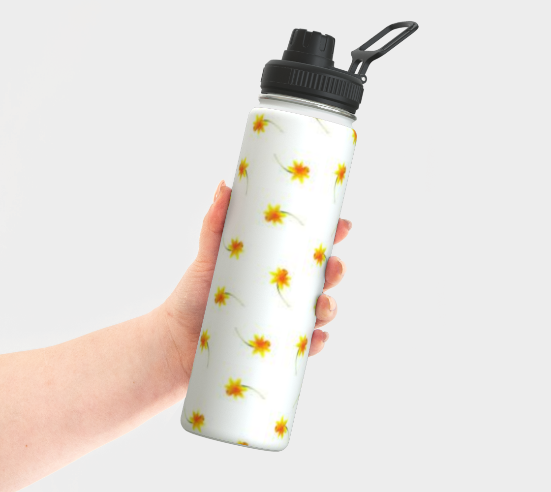 Narcissus Birth Flower Water Bottle - Floral Essence Gifts