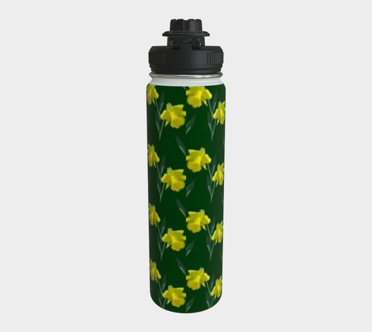 Daffodil Dances Birth Flower Water Bottle - Floral Essence Gifts